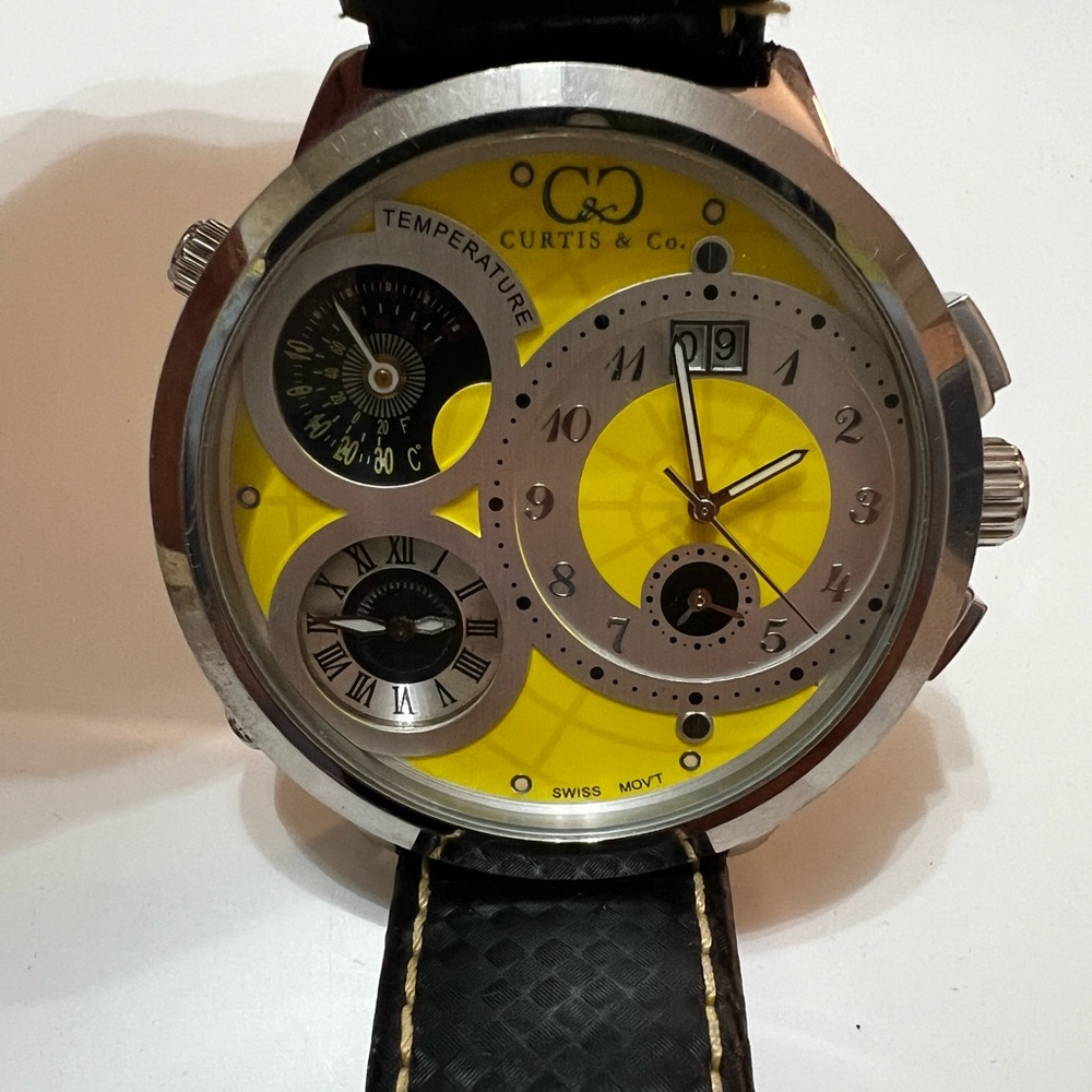 Curtis Big Time World Three Zone Watch